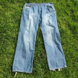 Ecko straight leg blue denim men's 42 jeans